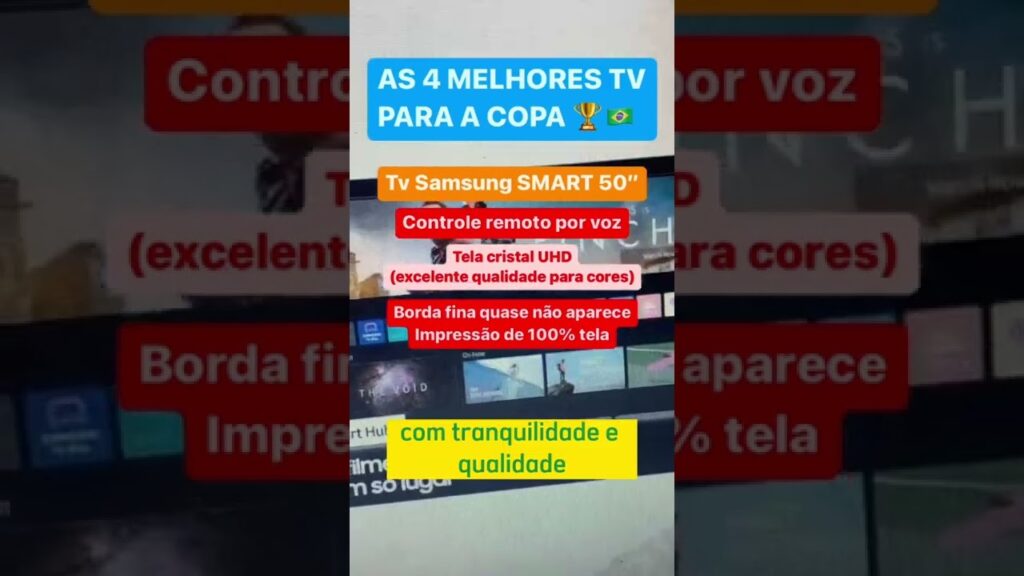 4 Melhores TVs para copa⚽📺 #shorts #2022 #novidades #curiosidades #tv