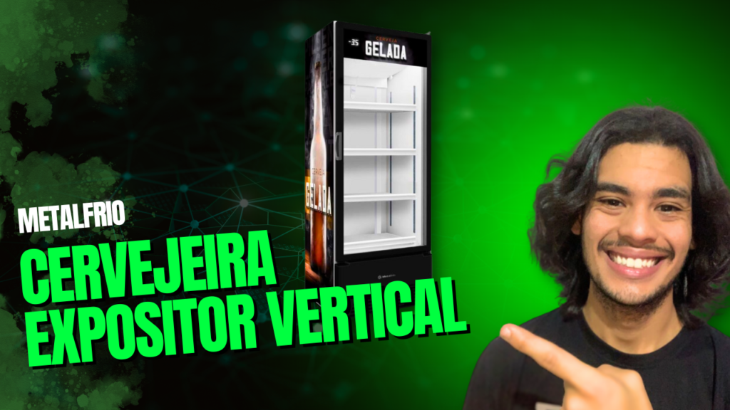 Cervejeira Expositor Vertical Porta de Vidro 220V VN50AH Optima All Black 497 Litros