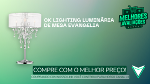 OK Lighting Luminária de Mesa Evangelia