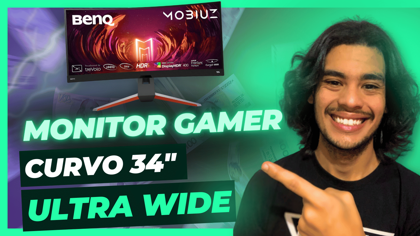 Monitor Gamer BenQ MOBIUZ Curvo EX3410R 34 1ms 144Hz Ultra Wide