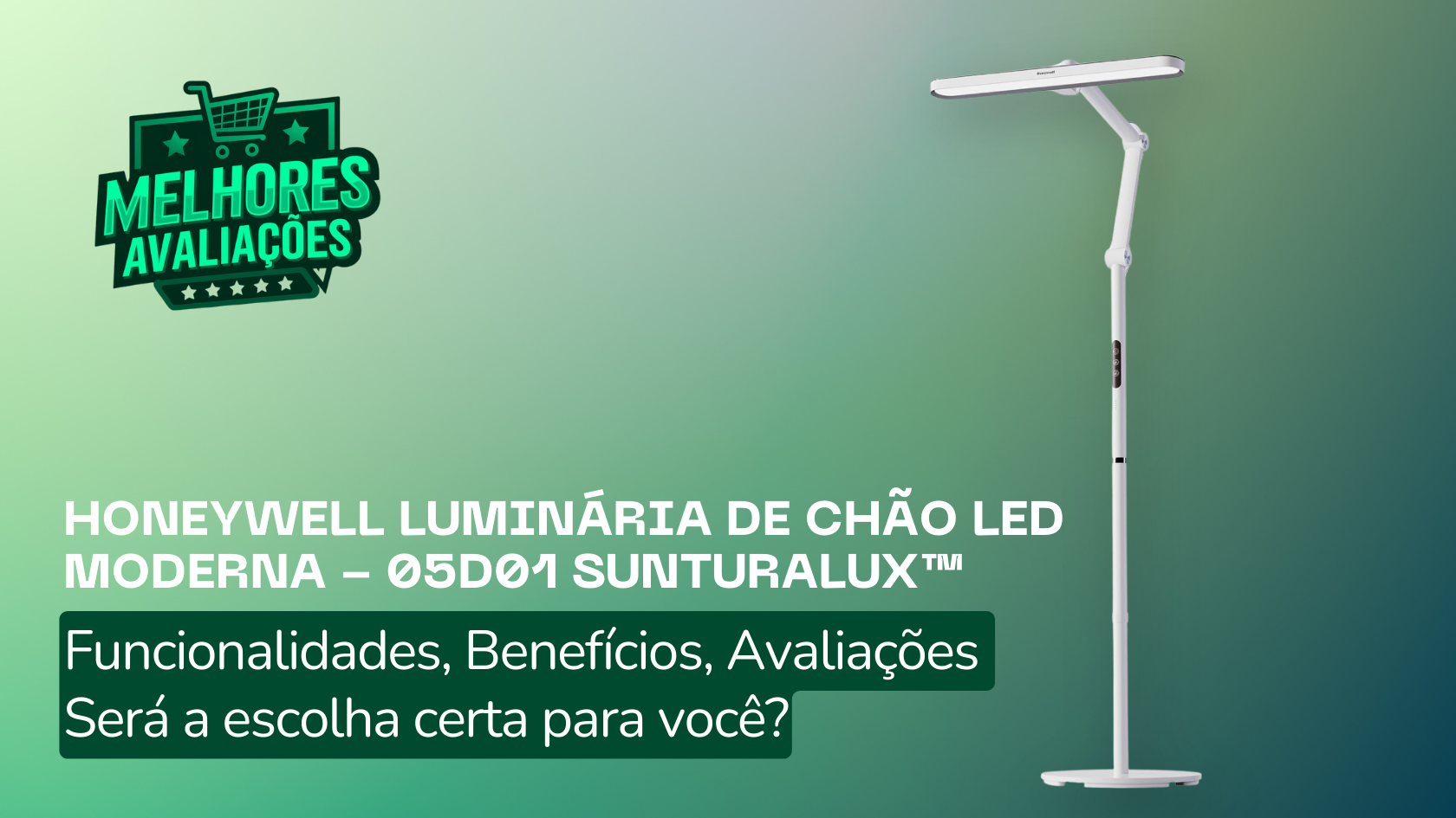 Honeywell Luminária de Chão LED Moderna