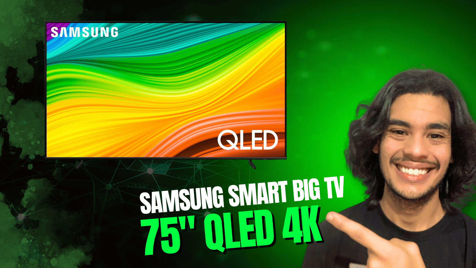 Samsung Smart Big TV 75 QLED 4K 75Q60D